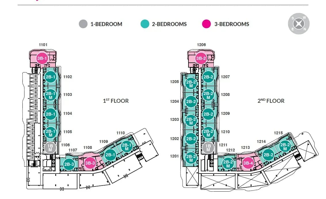 Laguna Beach Residences Bayside — Floor plans 1