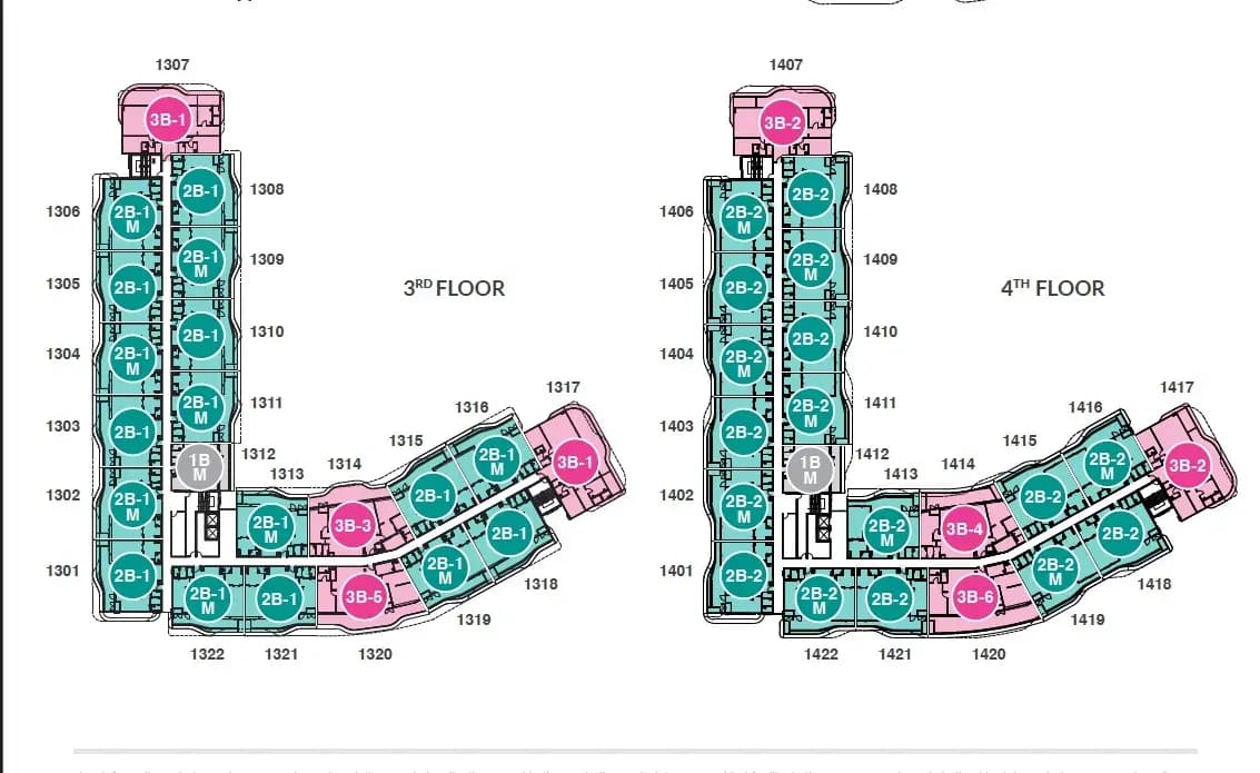 Laguna Beach Residences Bayside — Floor plans 2