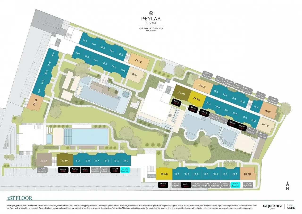PEYLAA Phuket — Floor plans 2