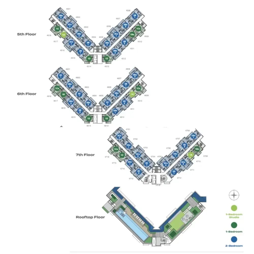 Skypark Celeste Laguna Phuket — Floor plans 2
