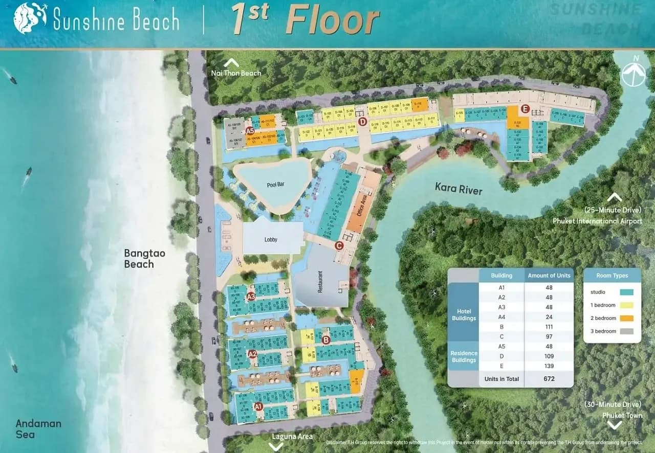 Sunshine Beach Resort — Floor plans 1