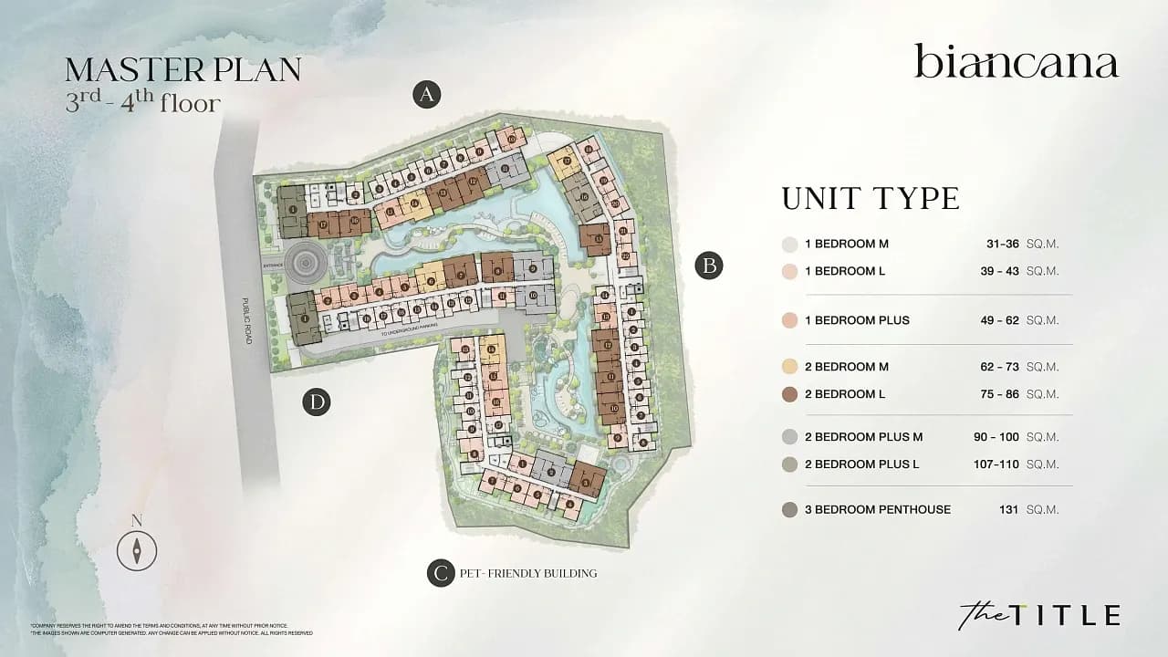 The Title Biancana — Floor plans 3