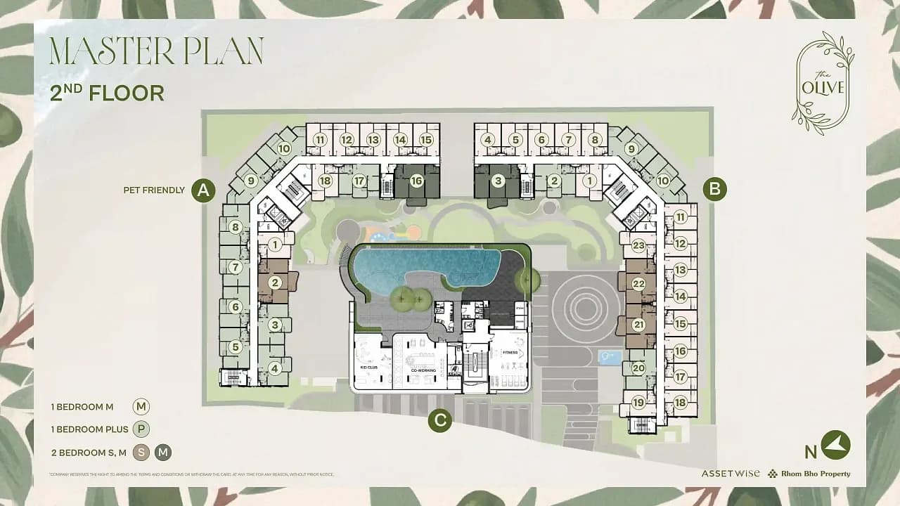 The Title Olive — Floor plans 2
