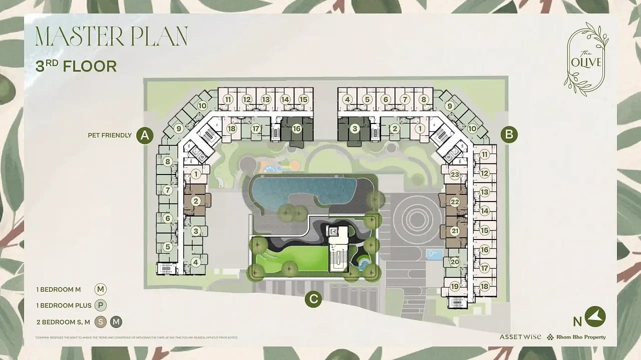 The Title Olive — Floor plans 3