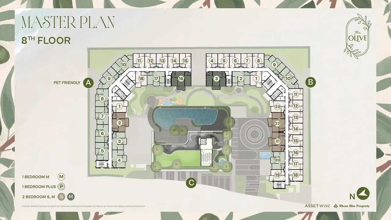 The Title Olive — Floor plans 8