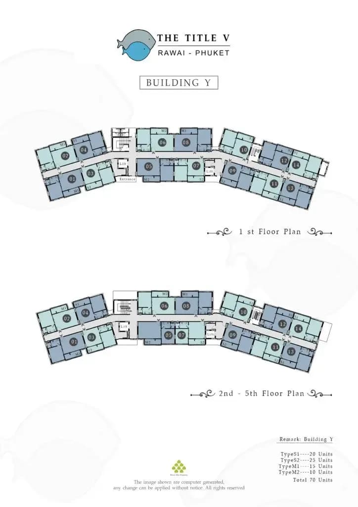 The Title V Rawai — Floor plans 4