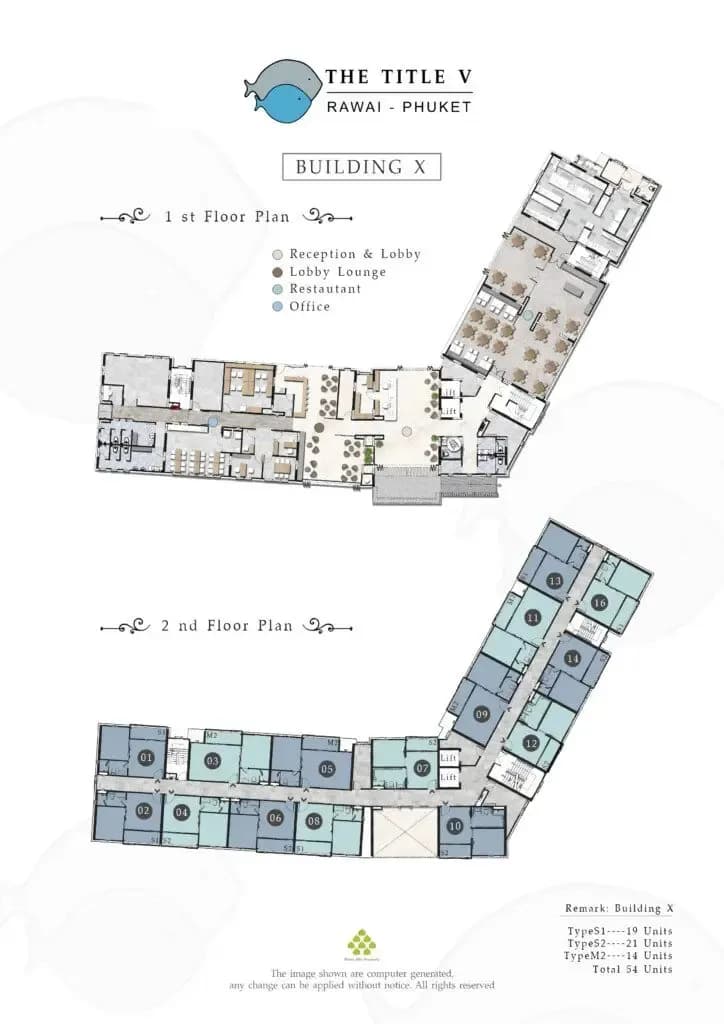 The Title V Rawai — Floor plans 6