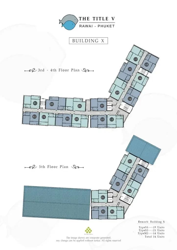 The Title V Rawai — Floor plans 7