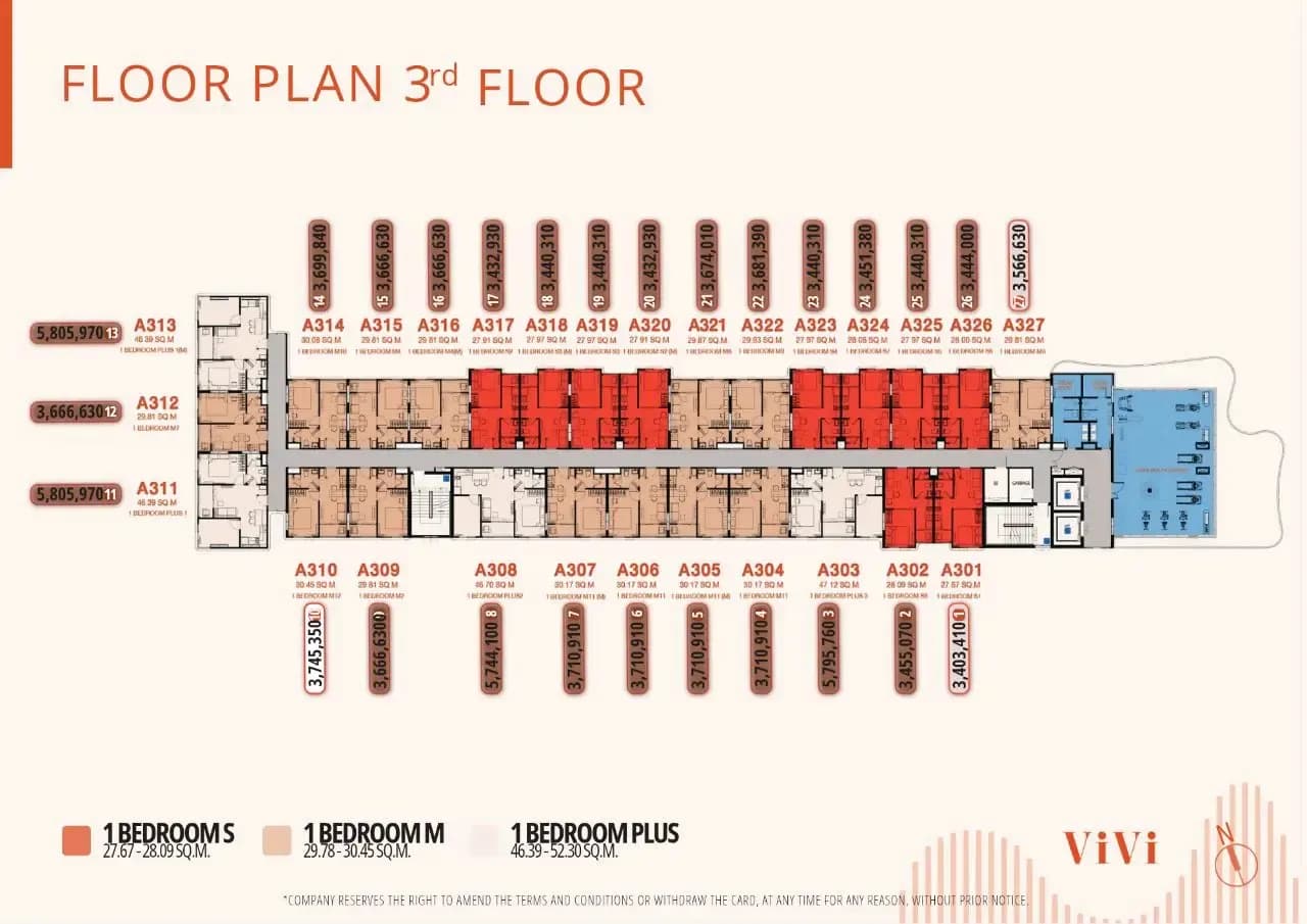 The Title VIVI — Floor plans 3