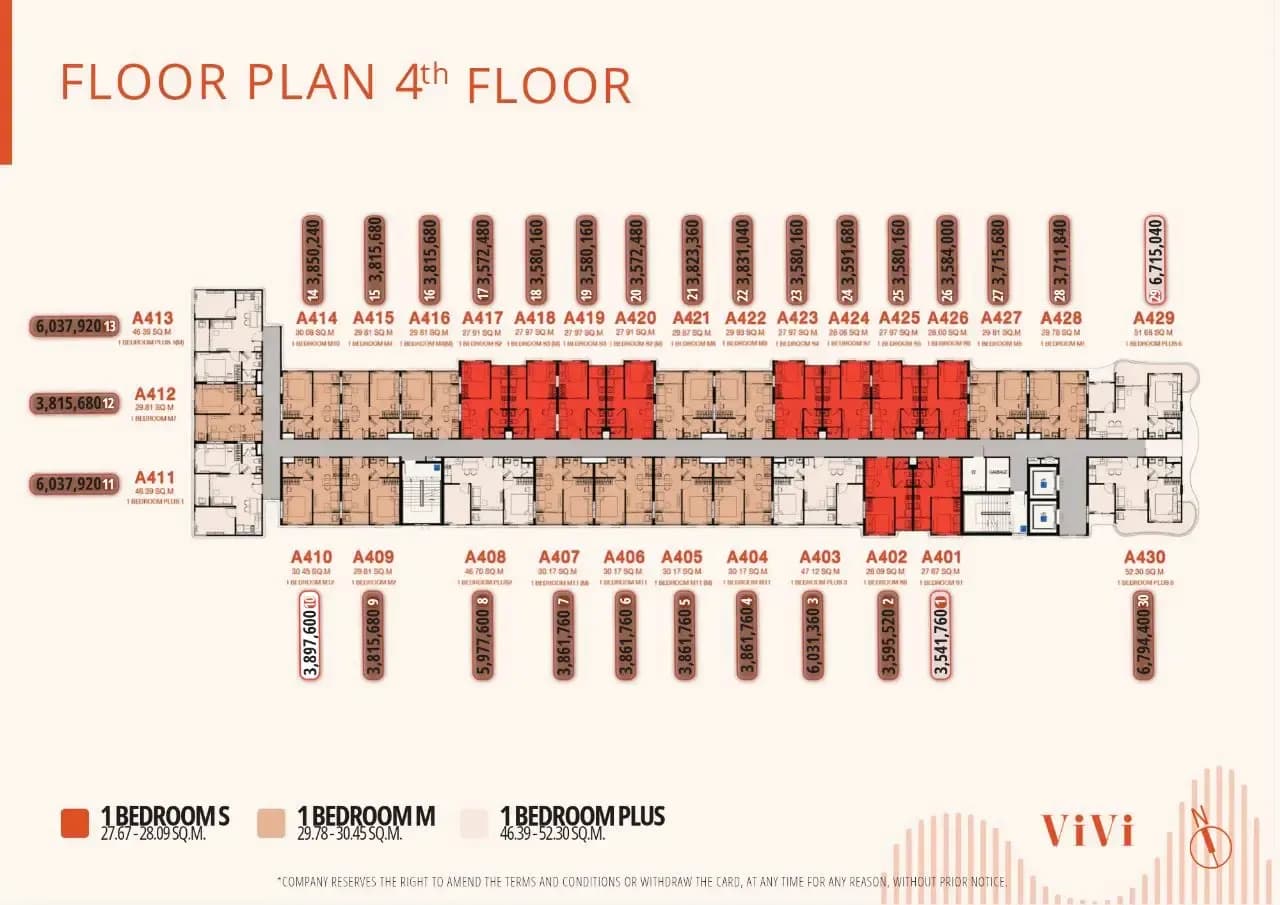 The Title VIVI — Floor plans 4
