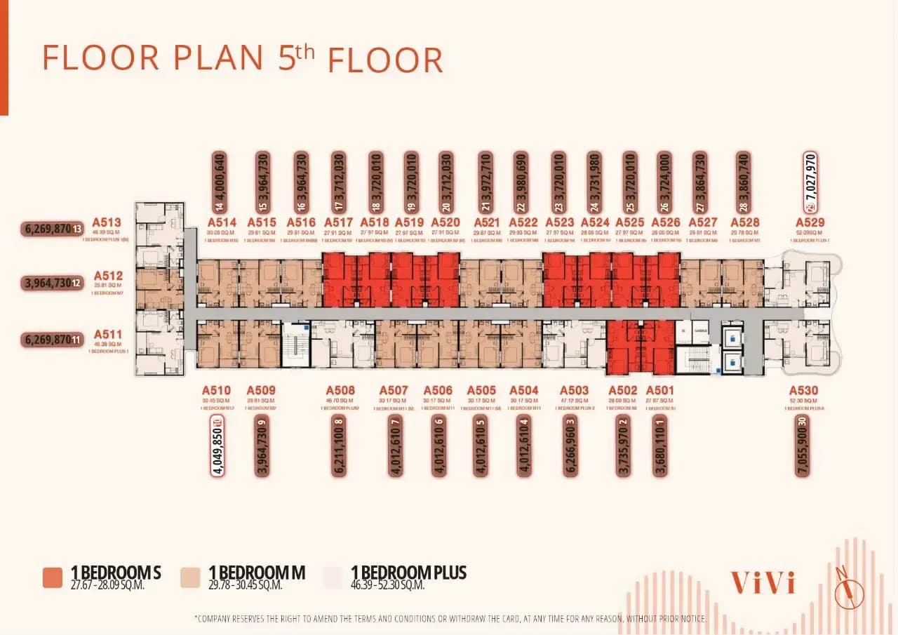 The Title VIVI — Floor plans 5