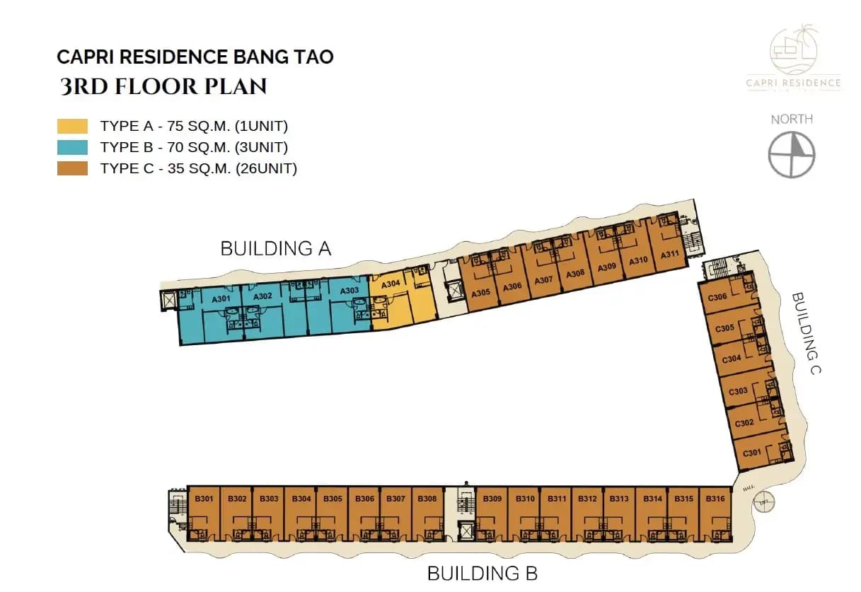 Capri Residence Bangtao — Floor plans 3