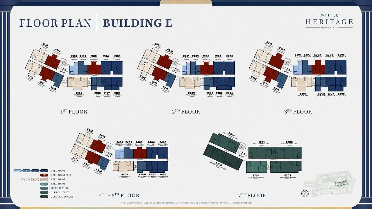 The Title Heritage — Floor plans 2