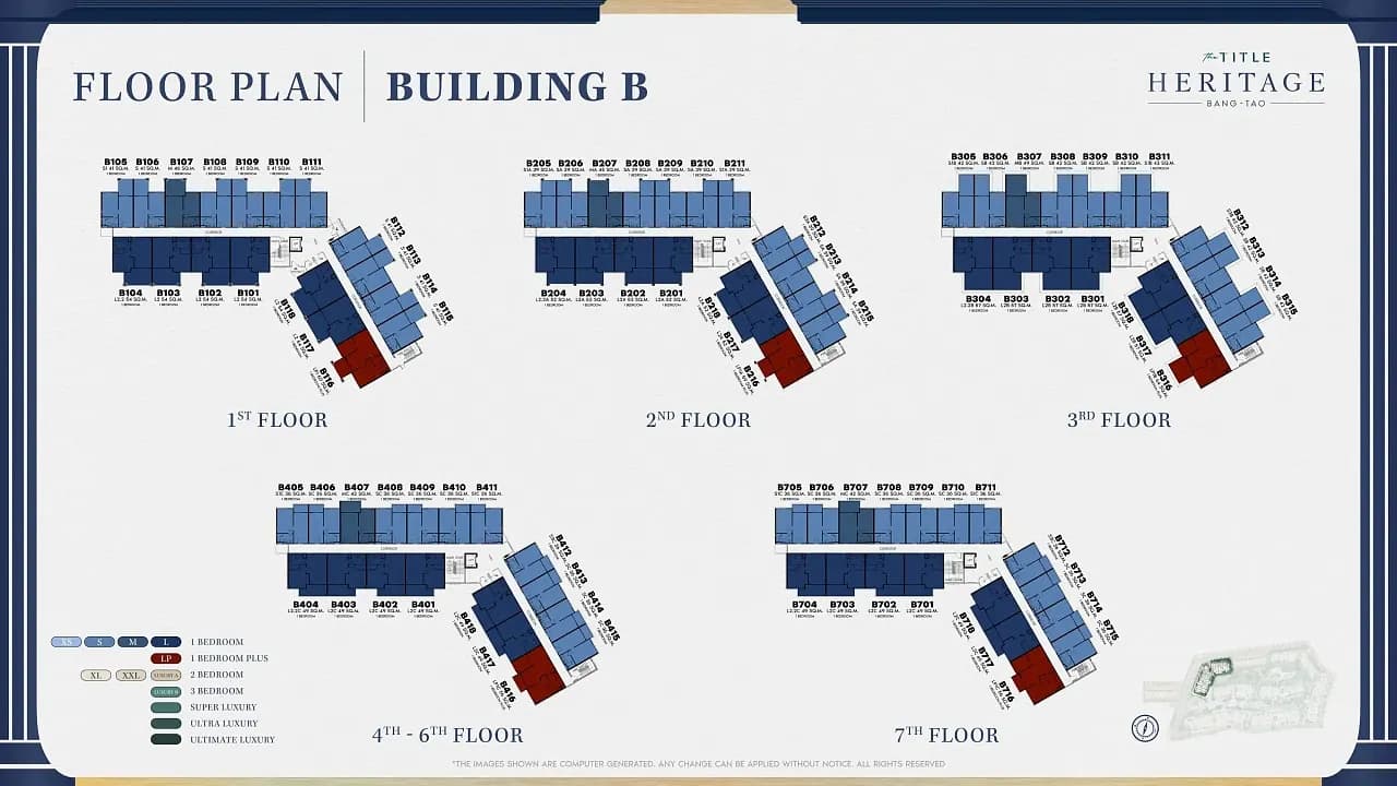 The Title Heritage — Floor plans 3