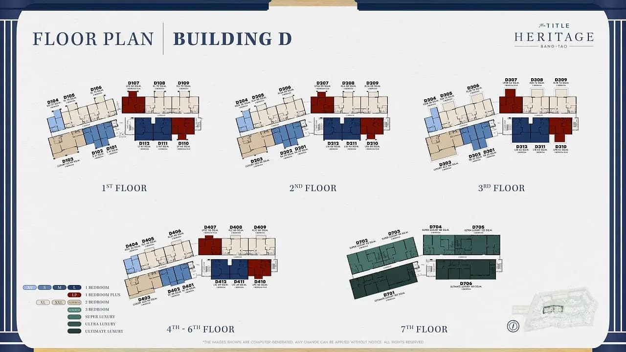 The Title Heritage — Floor plans 7